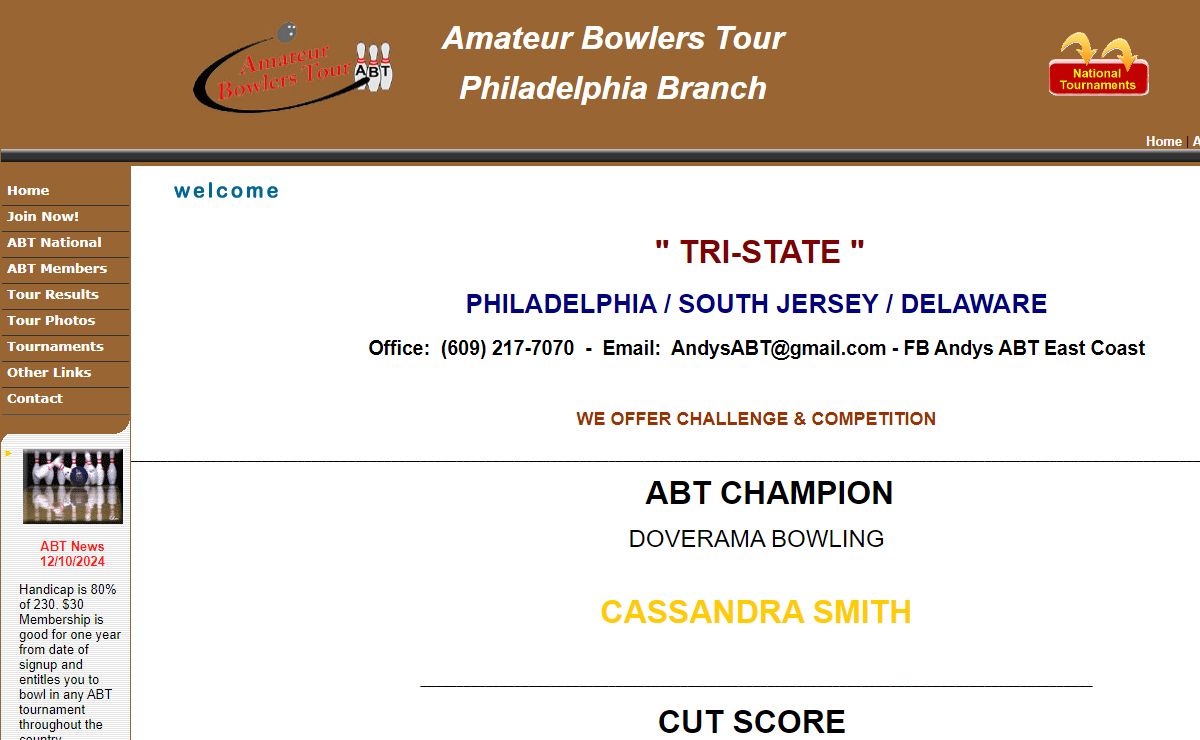 (ABT) Amateur Bowlers Tour - Philadelphia Branch