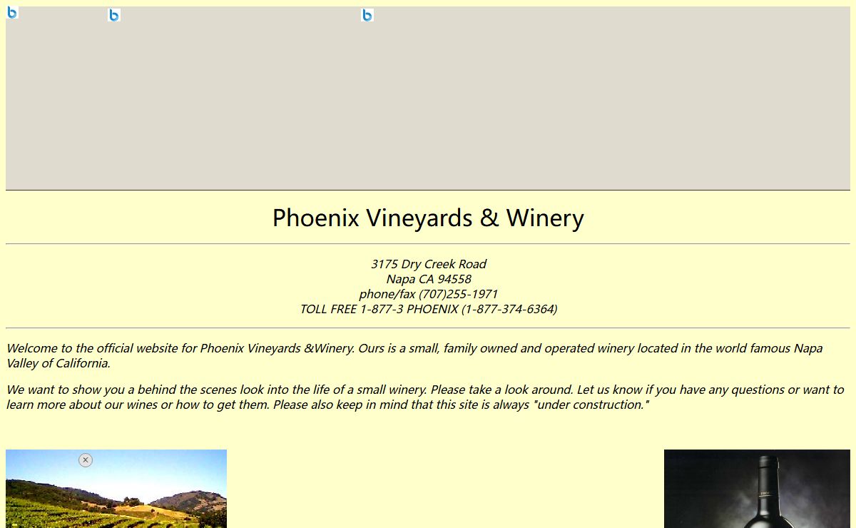 Welcome To Phoenix Vineyards & Winery