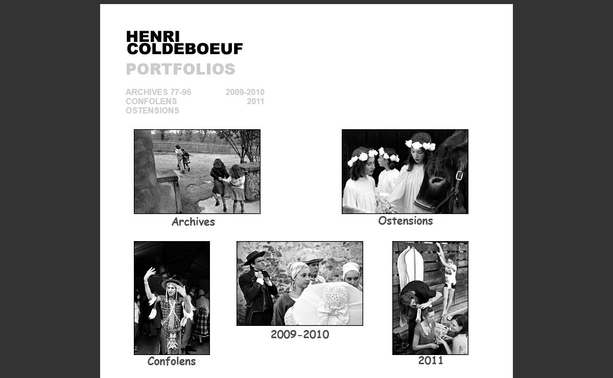 Reportage photos noir et blanc par Henri Coldeboeuf
