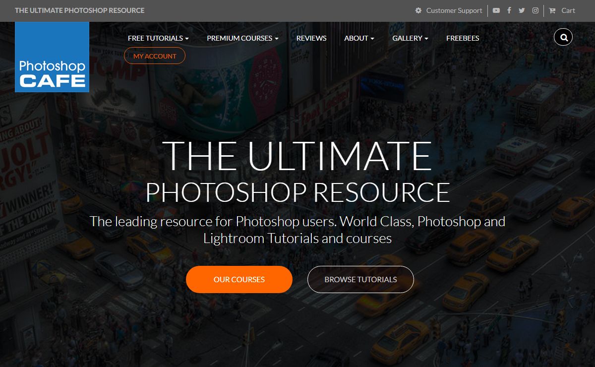 Free Photoshop tutorials - PhotoshopCAFE