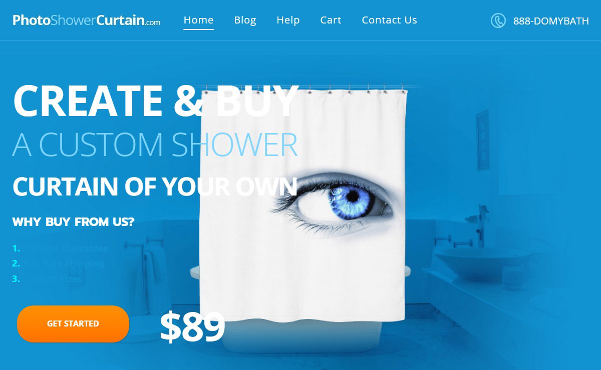 PhotoShowerCurtain.com – a curtain from YOUR photo!