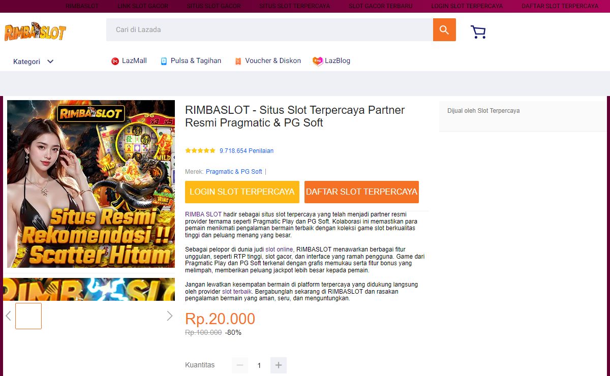 RIMBASLOT - Situs Slot Terpercaya Partner Resmi Pragmatic & PG Soft