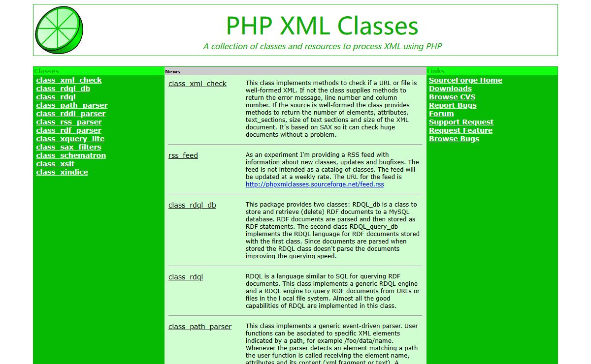 PHP XML Classes