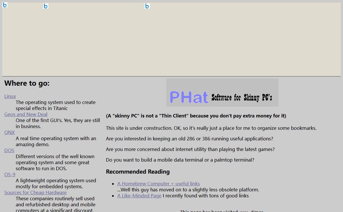 PHat Software for Skinny PCs