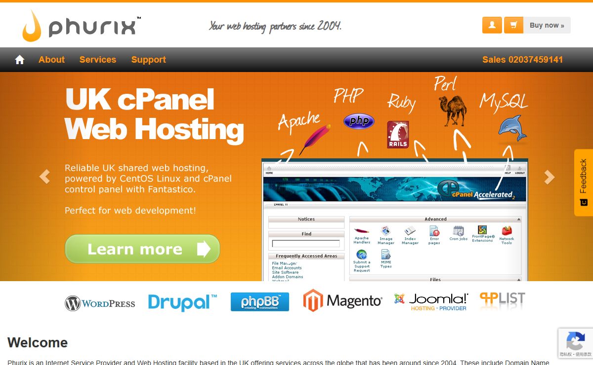 Phurix Ltd - Affordable UK cPanel Web Hosting and more...