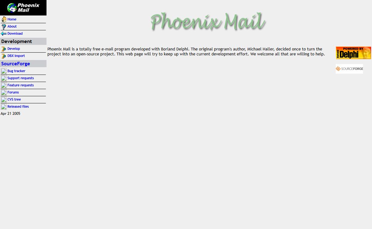 Phoenix Mail Homepage