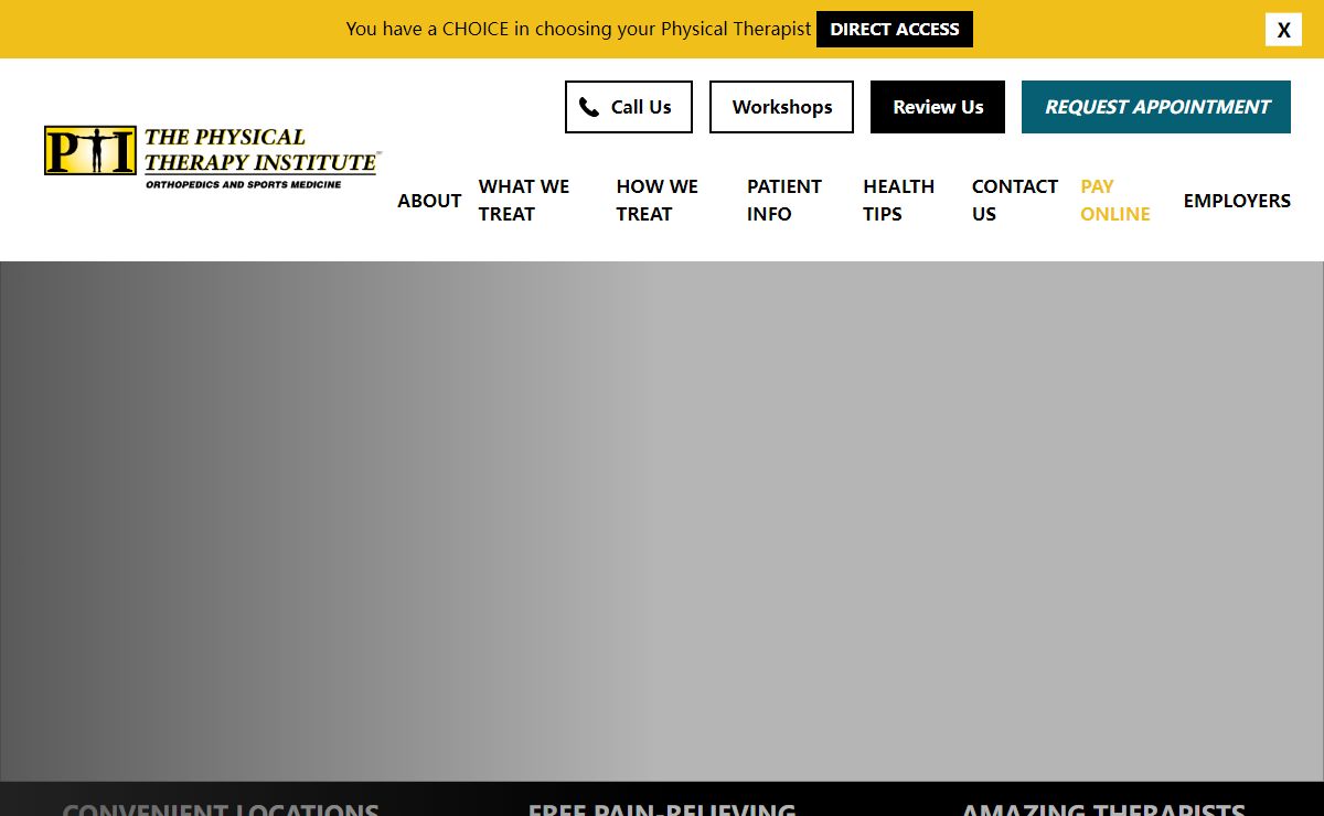 The Physical Therapy Institute | Locations in Washington, Pittsburgh...