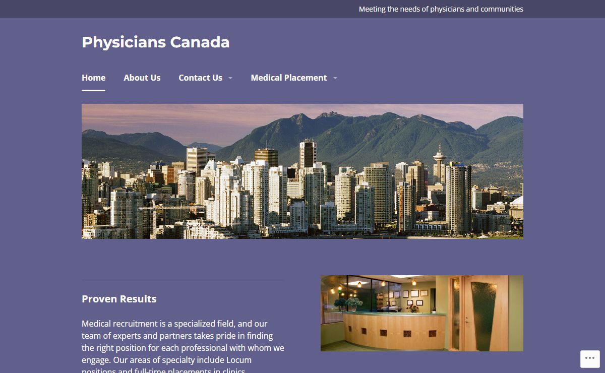 Physicians Canada – Meeting the Needs of Physicians and Communities