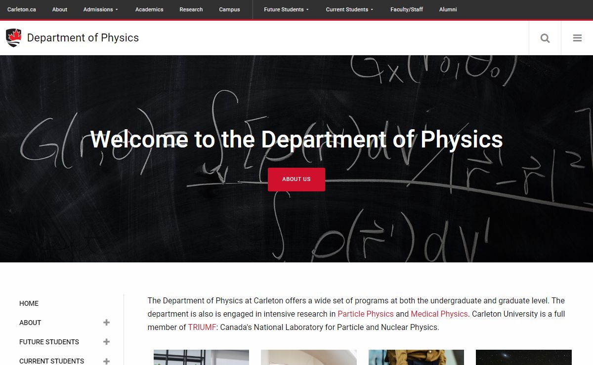 Homepage | Department of Physics