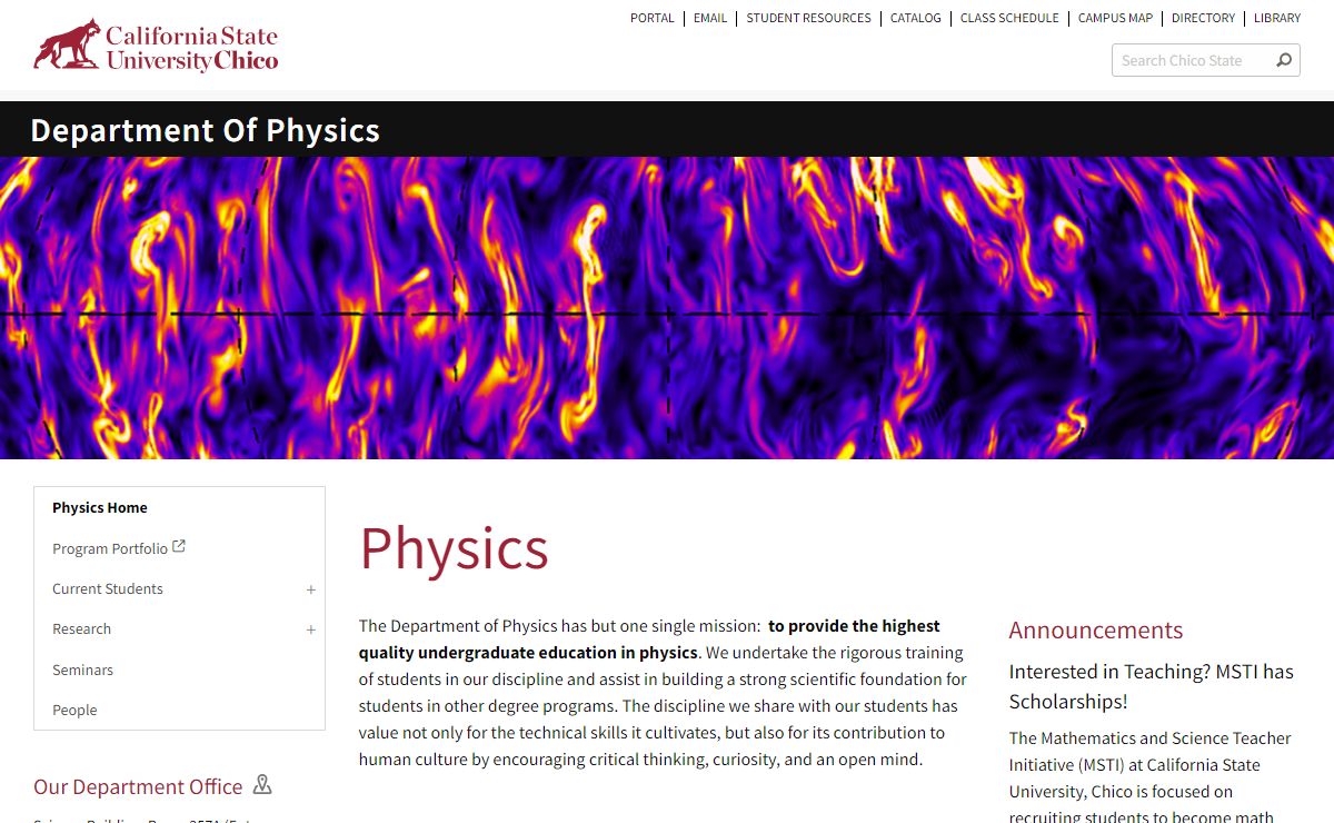 Department of Physics – Chico State
