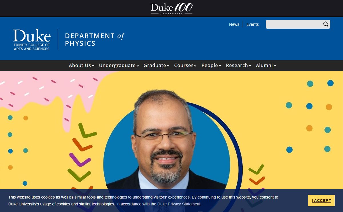 Front Page | Department of Physics