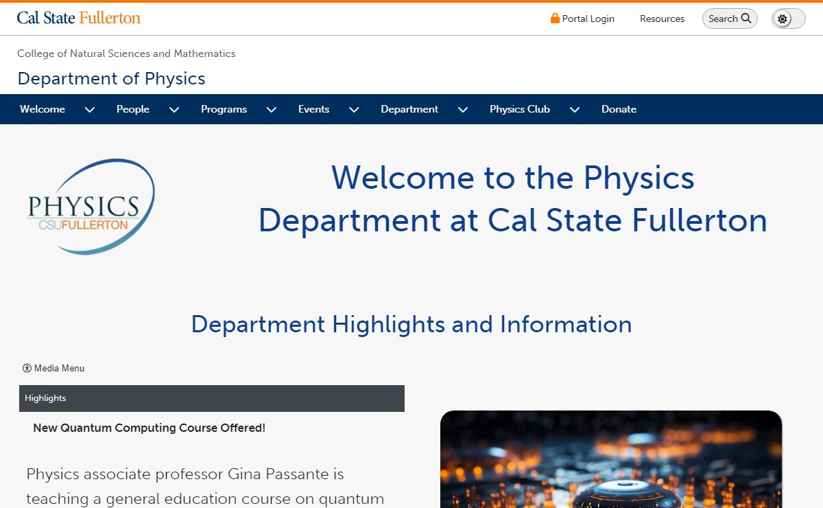Department of Physics | CSUF