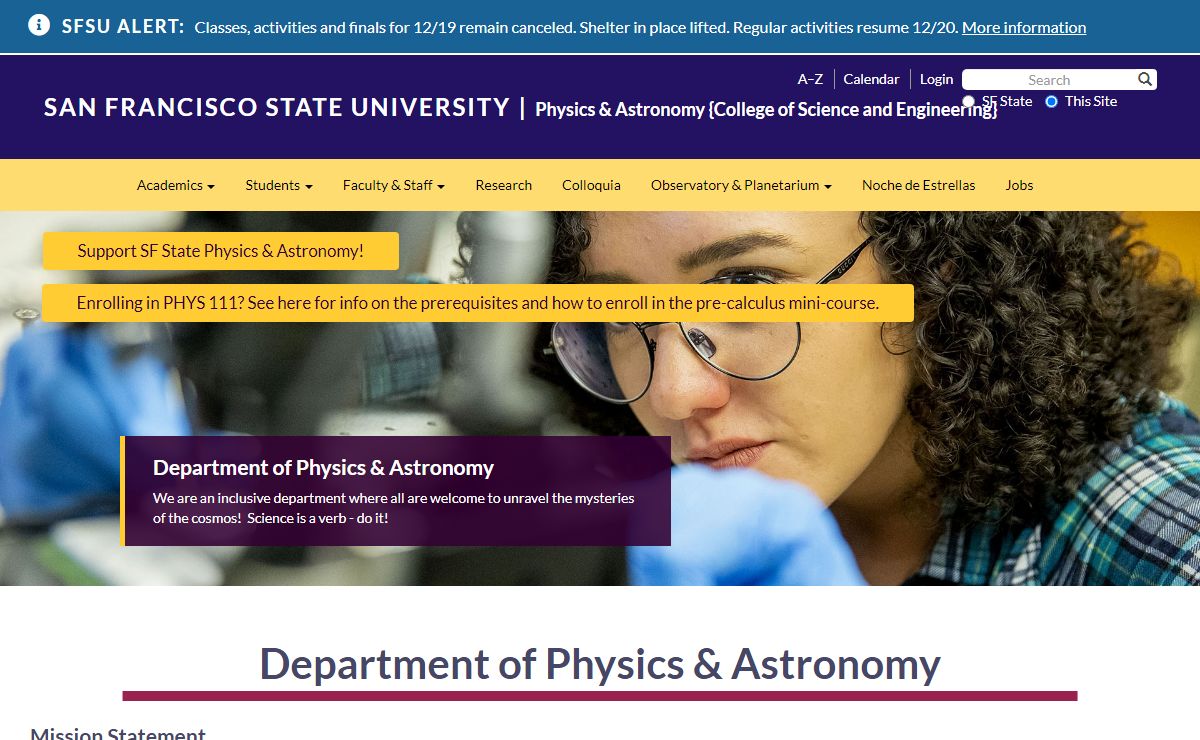 Department of Physics & Astronomy | Physics & Astronomy {College of Science and Engineering}