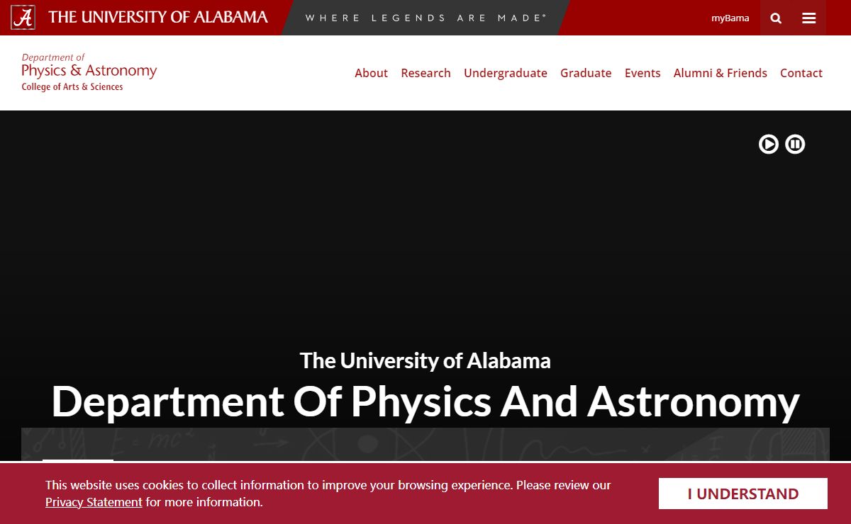 Department of Physics and Astronomy – College of Arts and Sciences