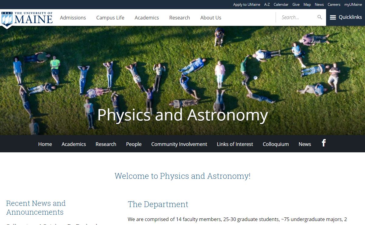 Physics and Astronomy