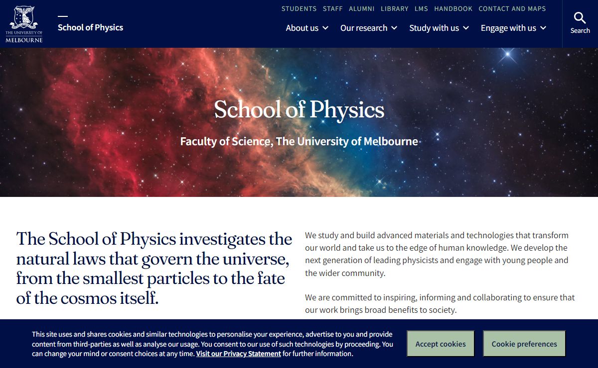 School of Physics - University of Melbourne