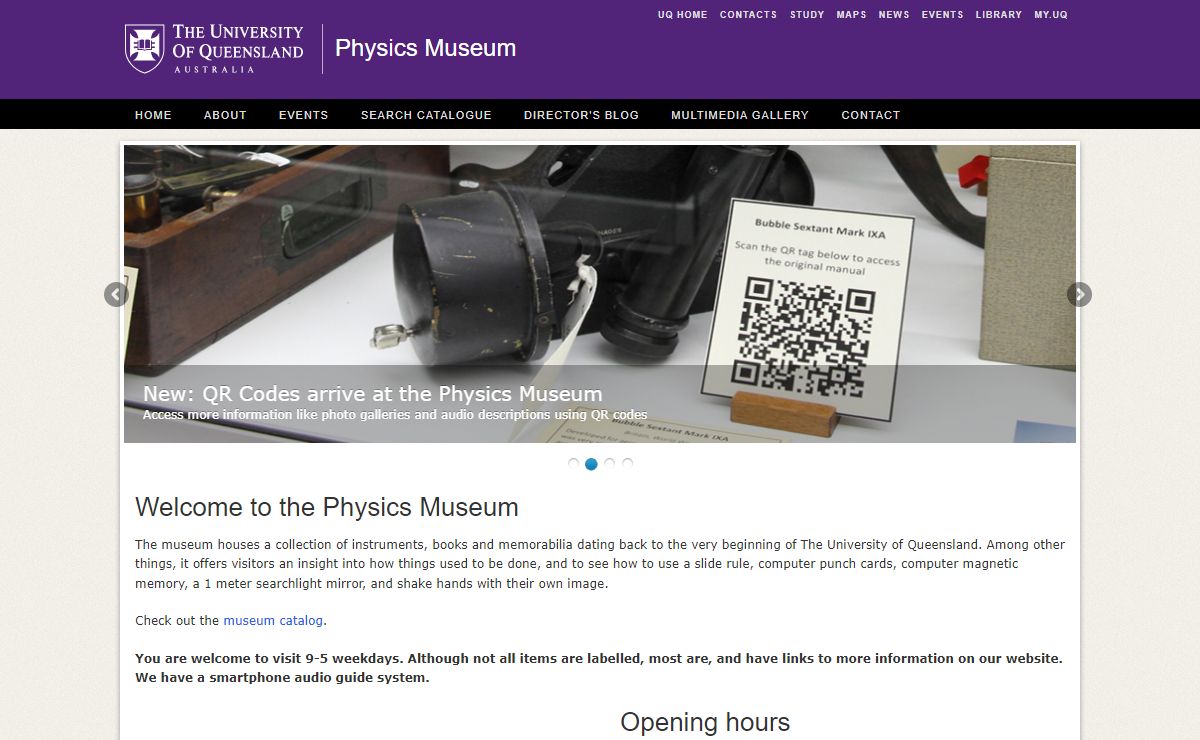 Physics Museum - The University of Queensland, Australia