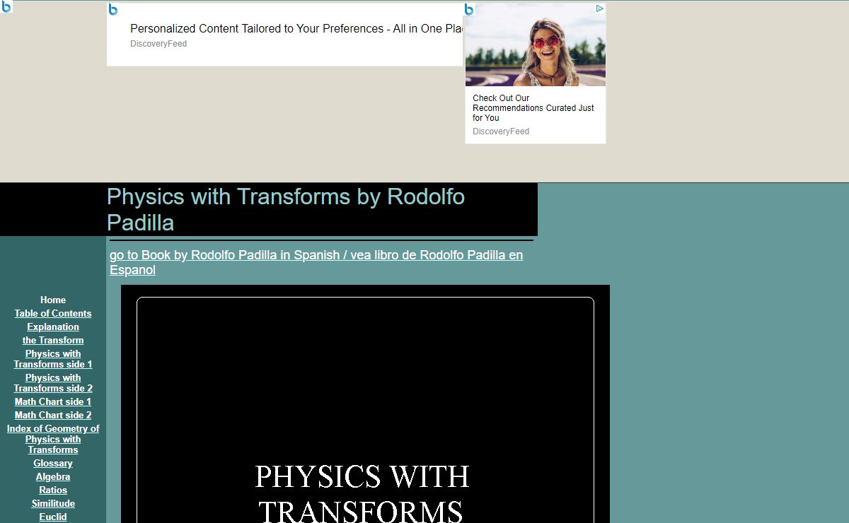 Physics with Transforms by Rodolfo Padilla