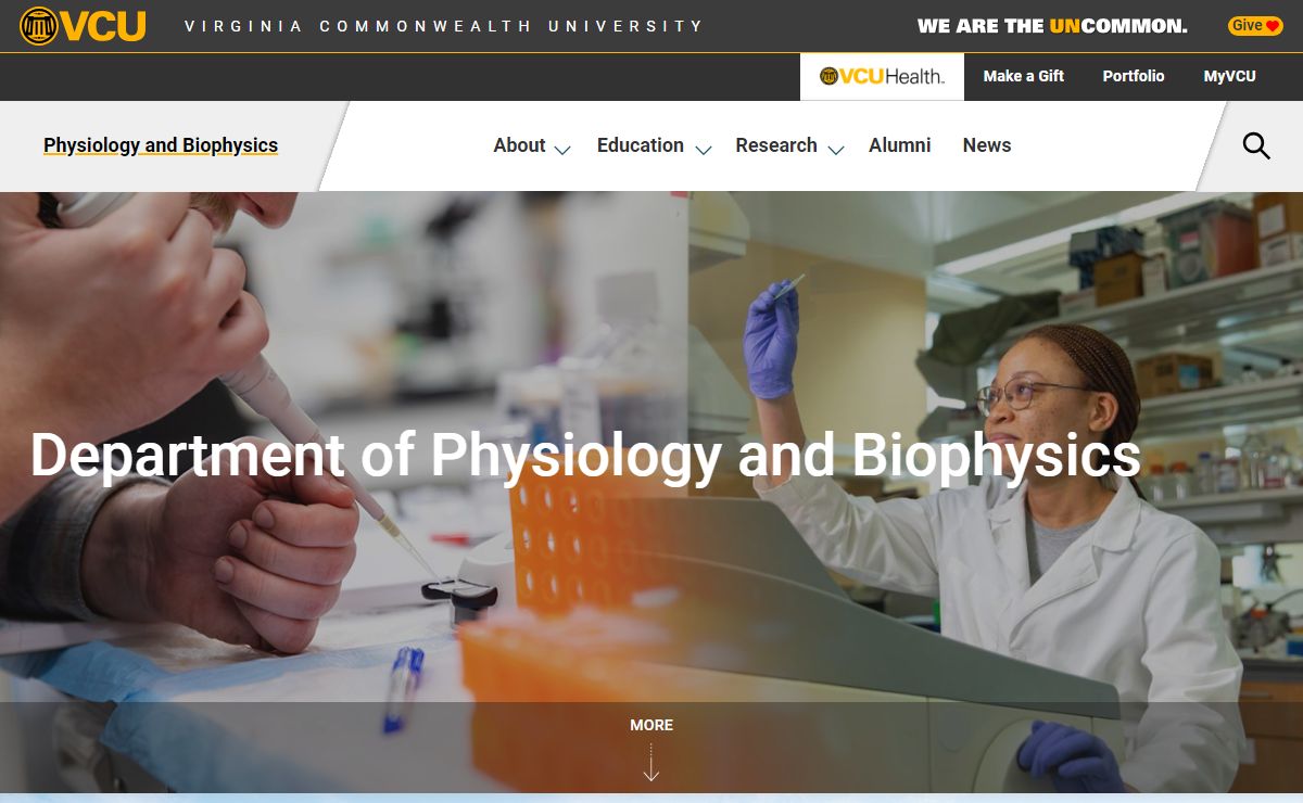 Department of Physiology and Biophysics - VCU School of Medicine