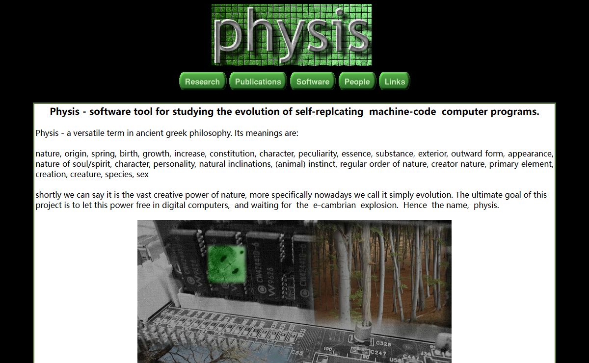 Physis - platform for digital evolution