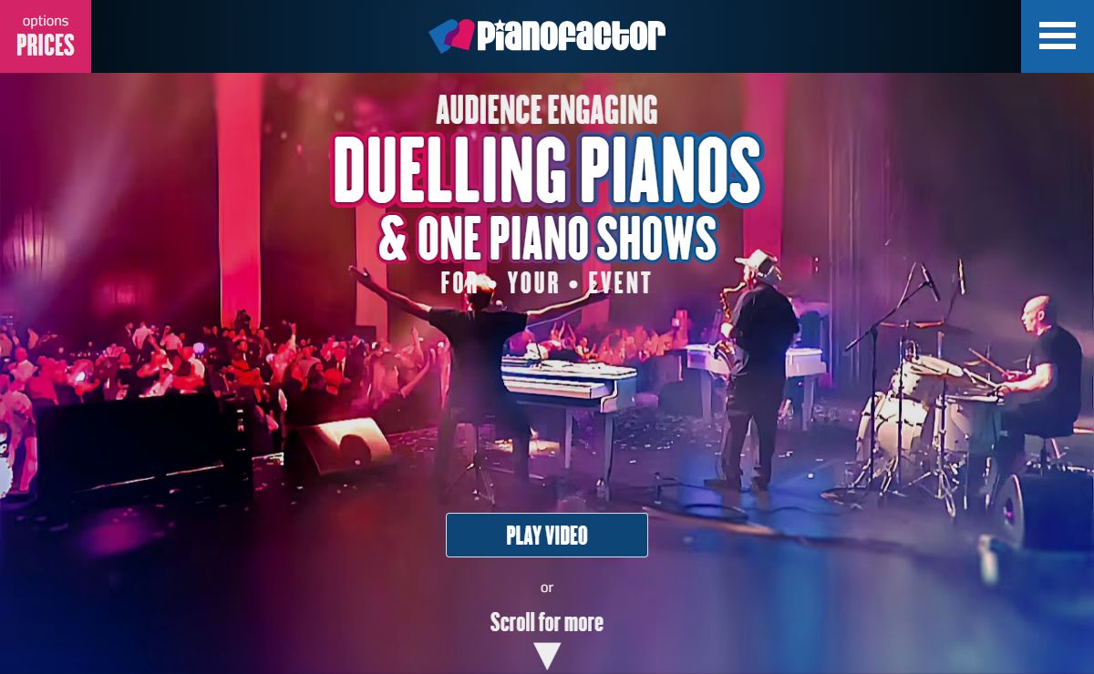 Book Piano Entertainers and Duelling Pianos in the UK