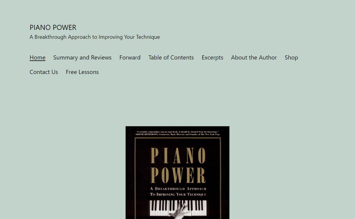 Piano Power – A Breakthrough Approach to Improving Your Technique