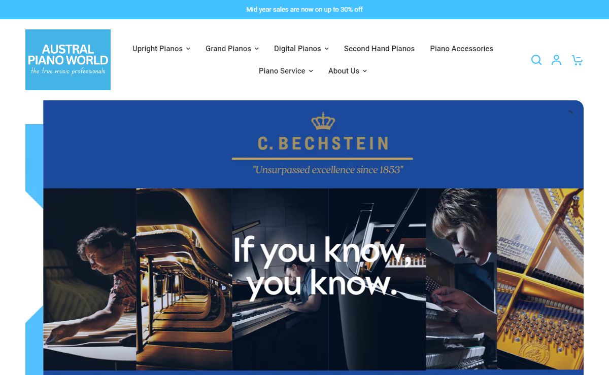 Austral Piano World | New & Pre-Loved Piano Store , exclusive range.