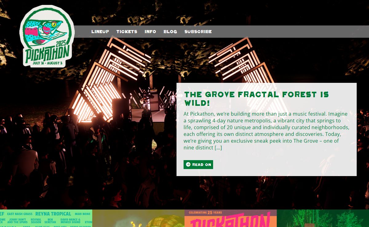 Pickathon Immersive Music Festival