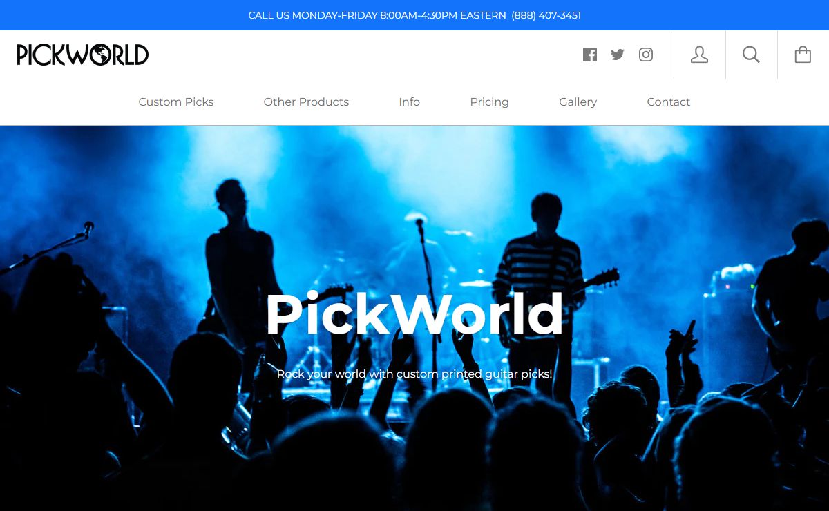 Guitar Picks Online Store | Custom Guitar Picks USA | PickWorld