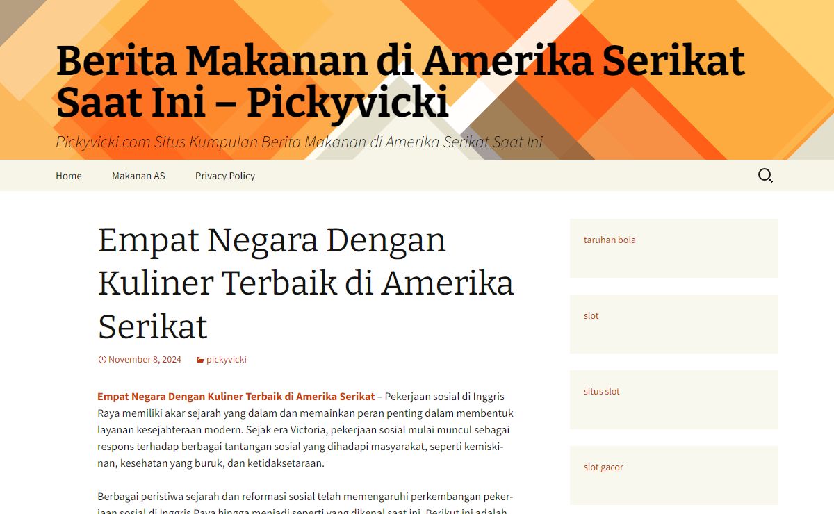 Berita Makanan di Amerika Serikat Saat Ini - Pickyvicki