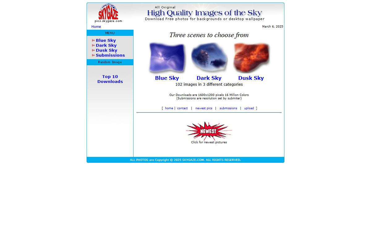 Sky Pics...Download Free Desktop Background Pictures of the Sky : Home