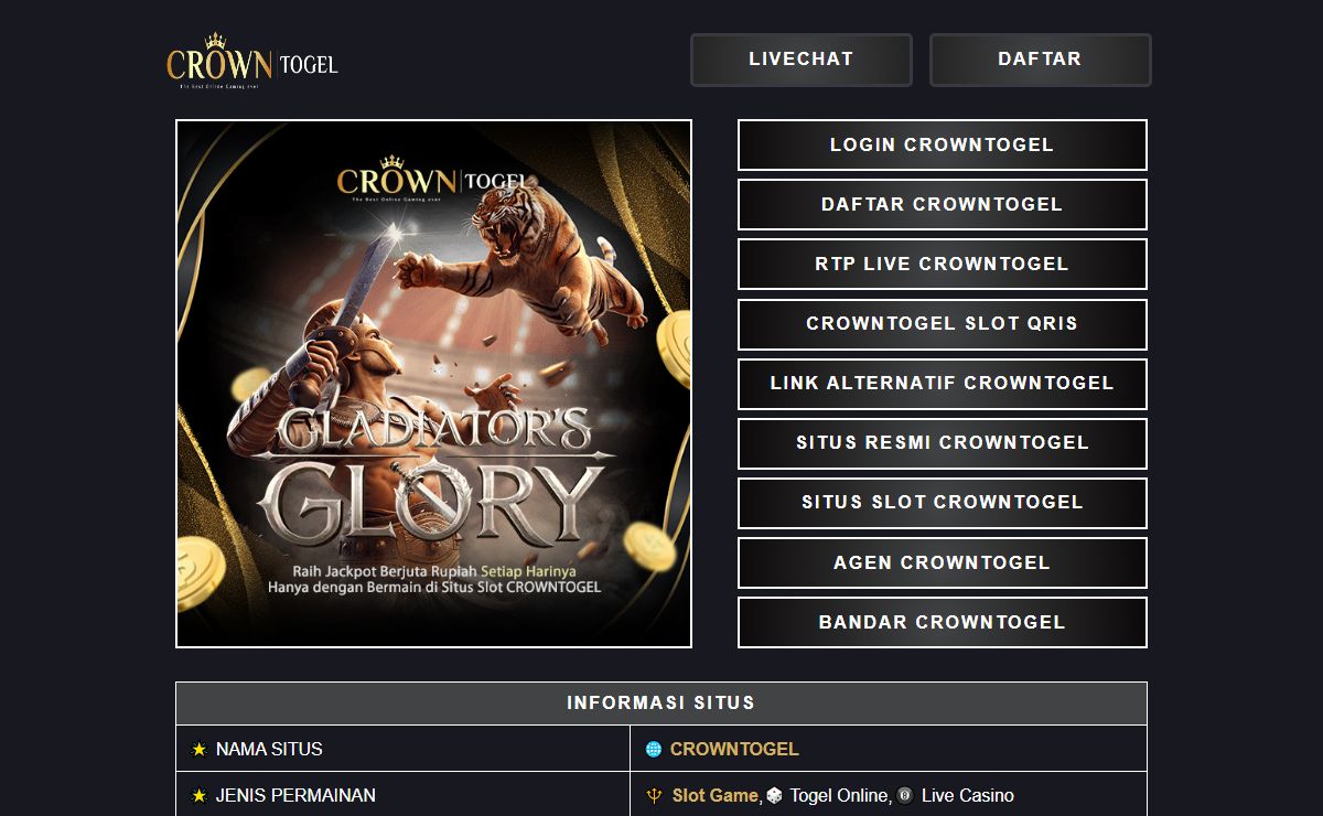 CROWNTOGEL: Situs Togel Terpercaya dengan Banyak Hadiah Menarik