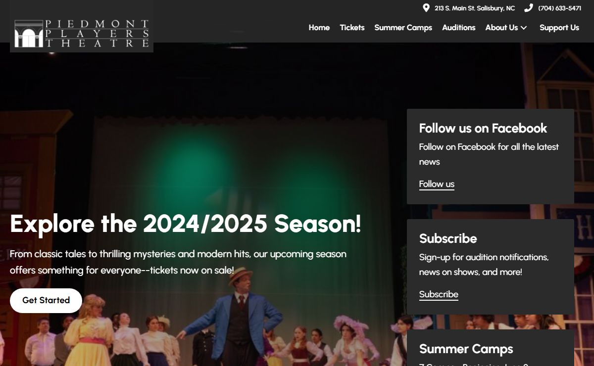 Piedmont Players Theatre - Community Theatre Salisbury, NC