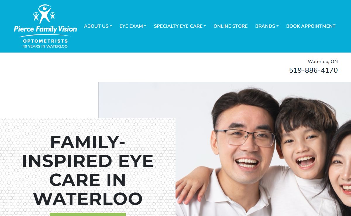 Family Eye Exams in Waterloo | Pierce Family Vision