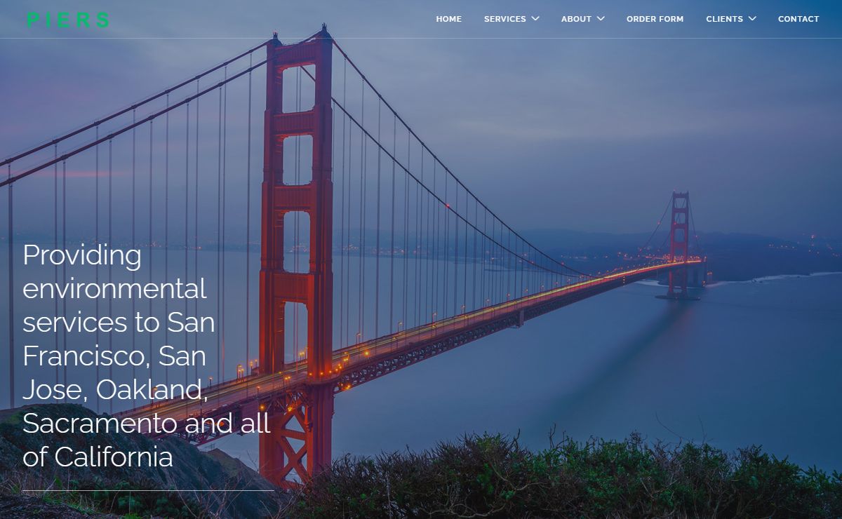 PIERS SF - Environmental services to San Francisco, San Jose, Oakland, Sacramento and all of California