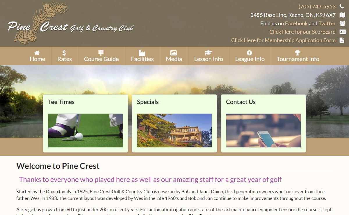 Welcome to Pine Crest | Pine Crest Golf and Country Club
