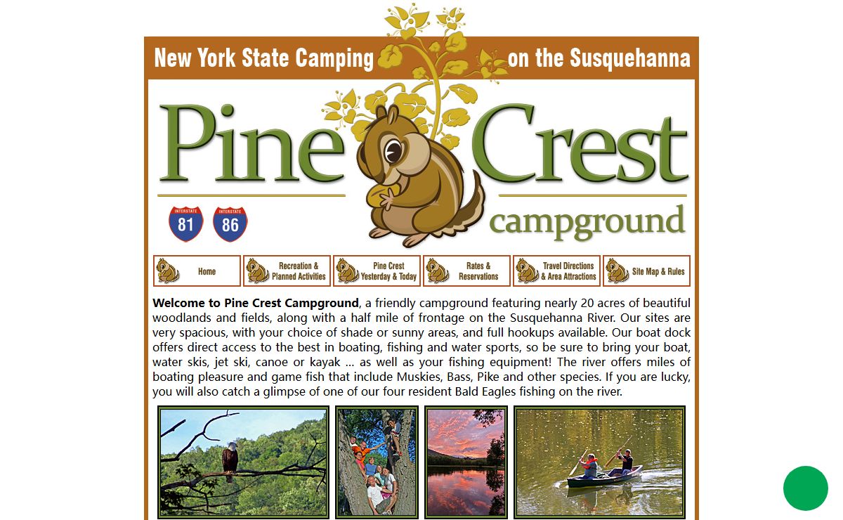 Pine Crest Campground - New York State Camping on the Susquehanna