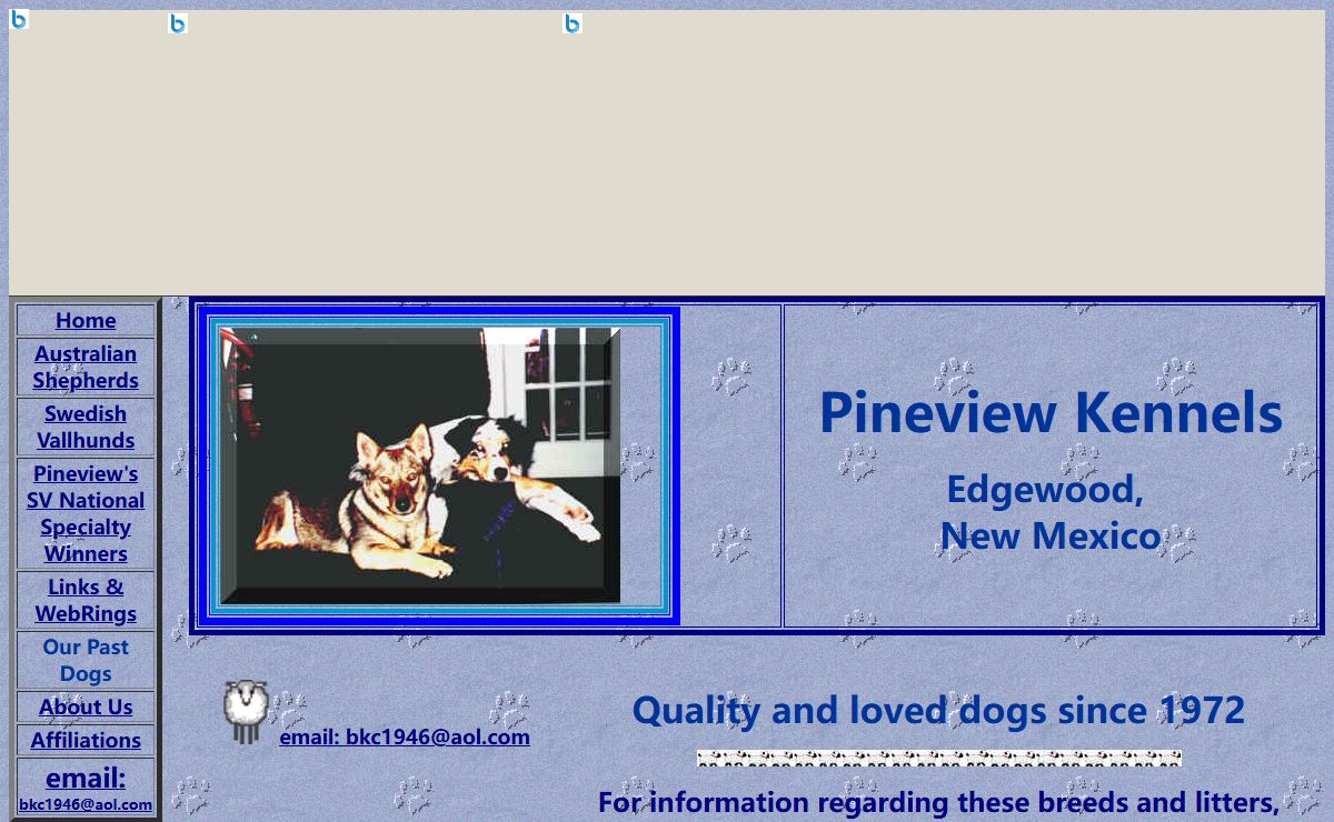 Pineview Kennel Swedish Vallhunds & Australian Shepherds