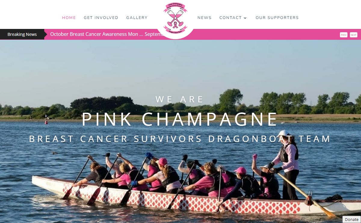 Pink Champagne | Breast Cancer Survivors Dragonboat Team
