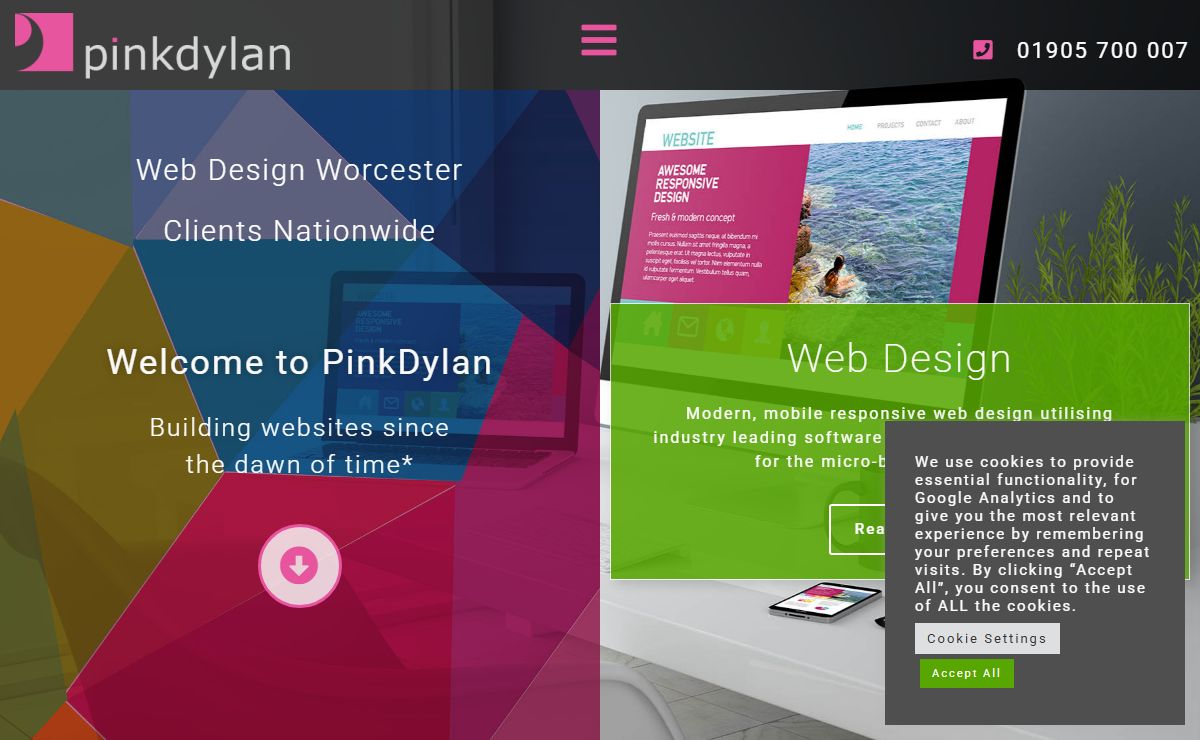 PinkDylan Web Design | Worcester Website Design Agency