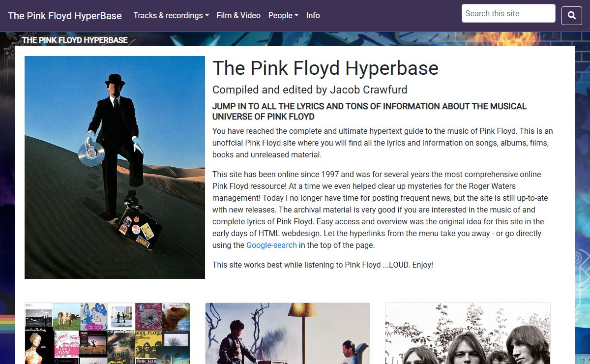 The Pink Floyd Hyperbase