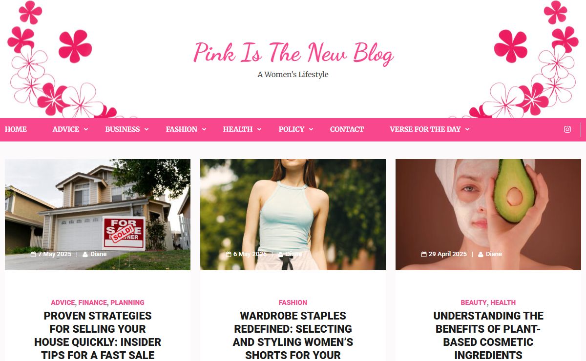 Home - Pink Is The New Blog