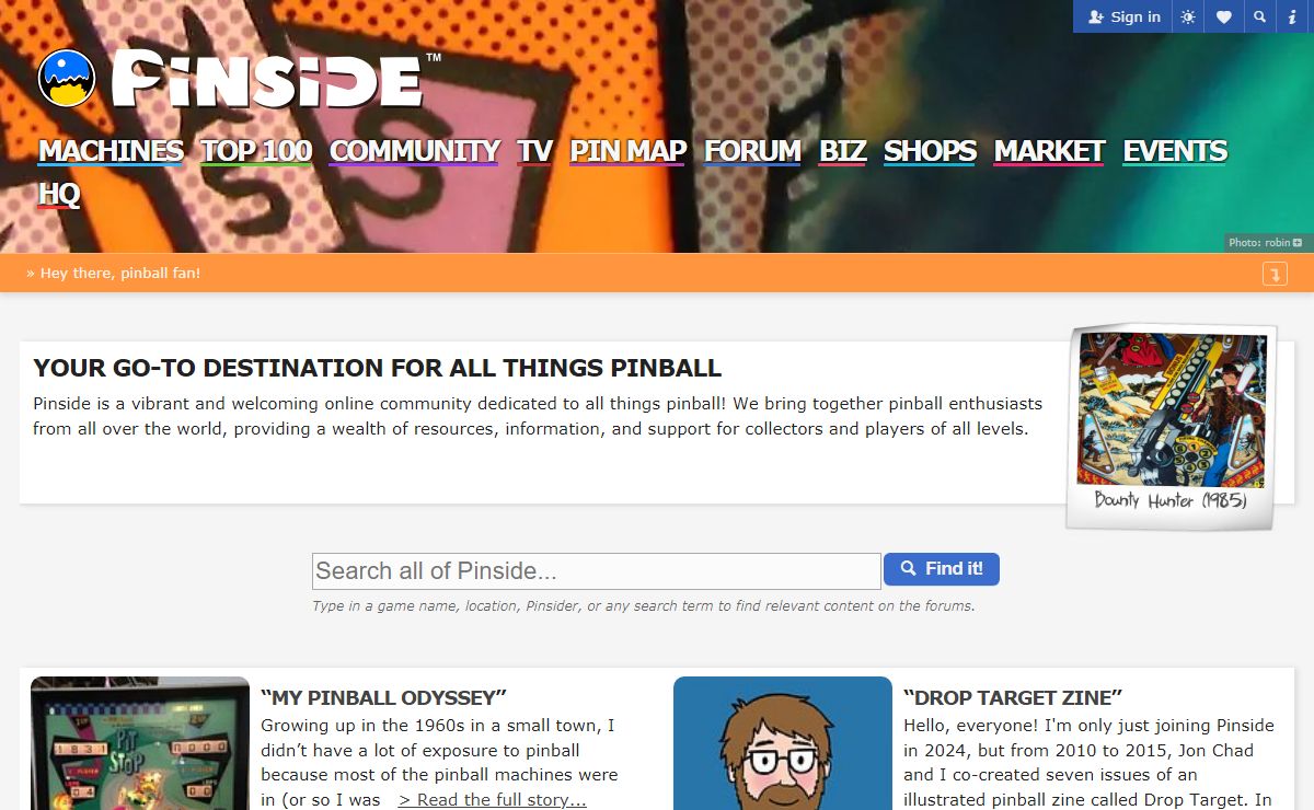 Welcome to Pinside! | Pinside.com