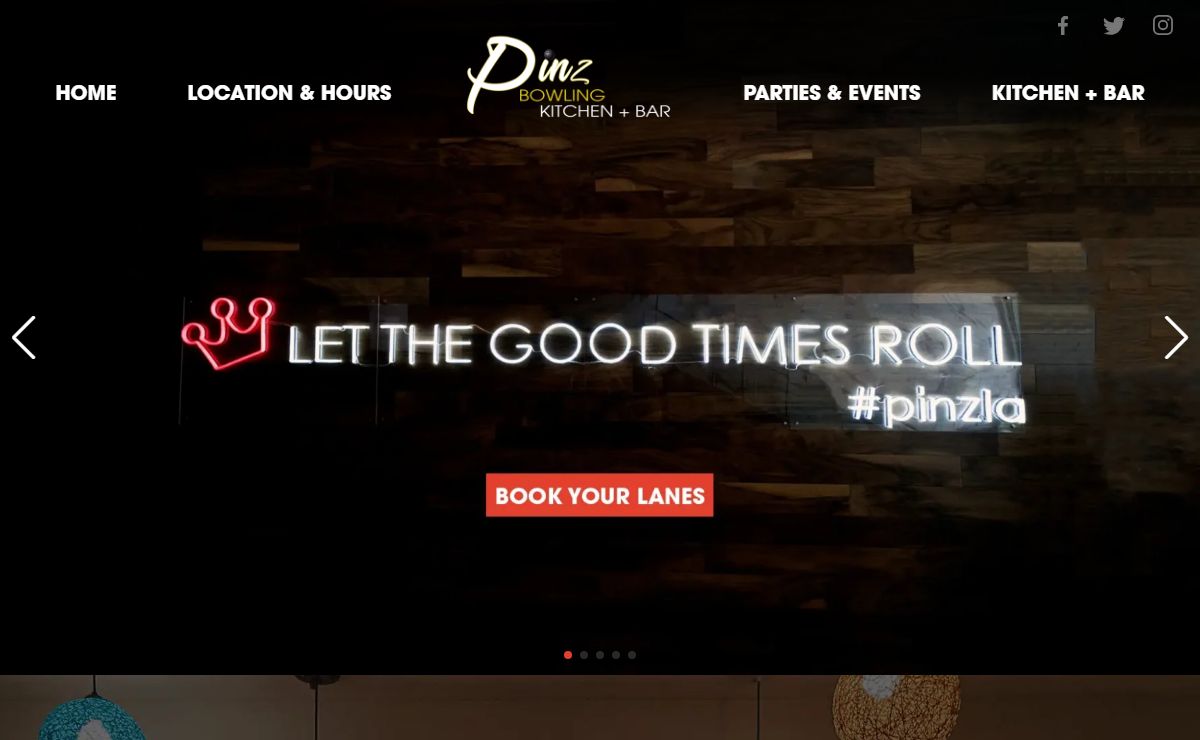 Home - Pinz Bowling Kitchen + Bar