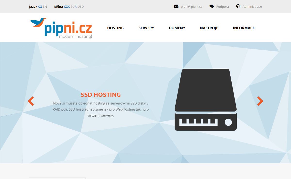 PIPNI s.r.o. - Moderní hosting