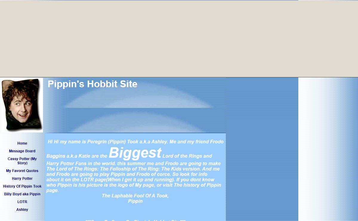 Pippin's Hobbit Site