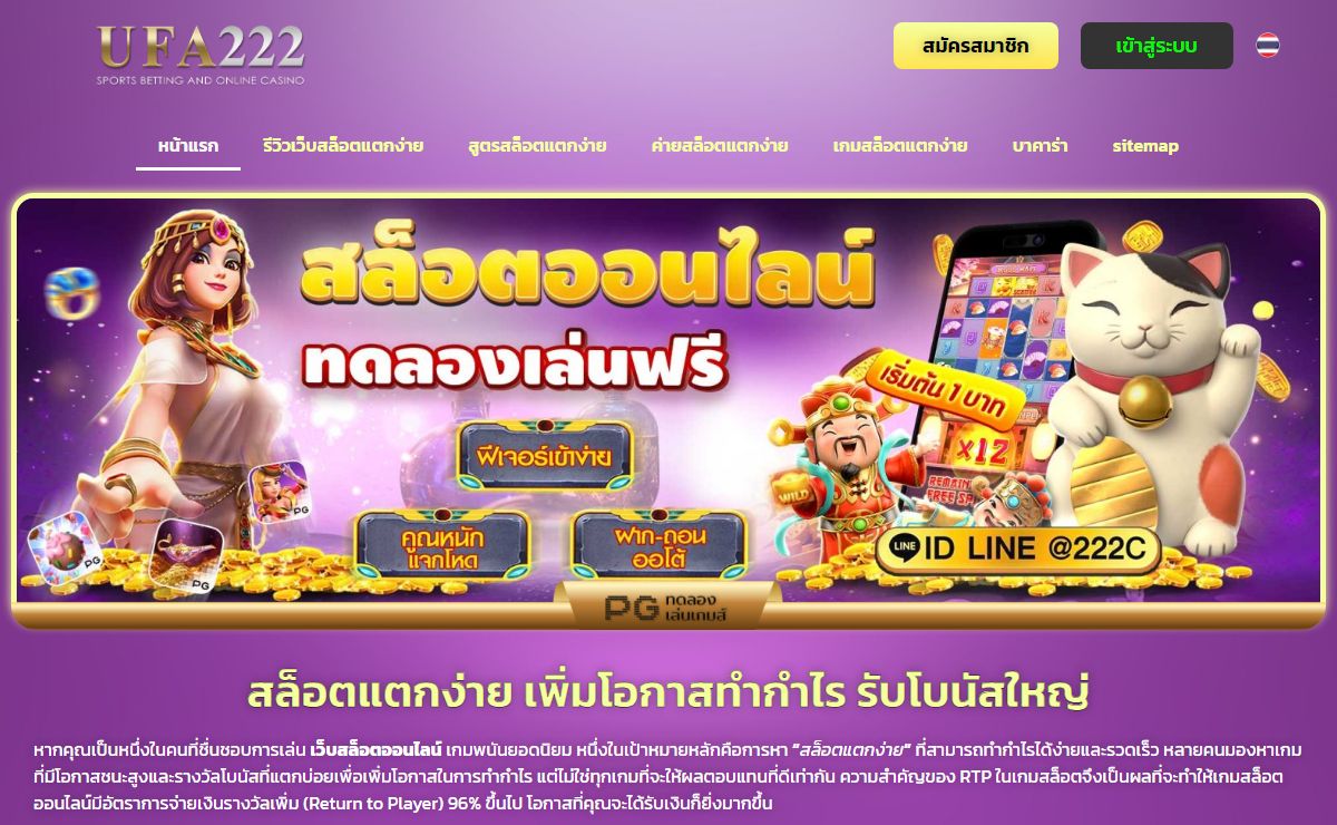 สล็อตแตกง่าย เว็บใหญ่มาตรฐาน มาแรง 2024 ปั่นสล็อตแตกทุกเกม​