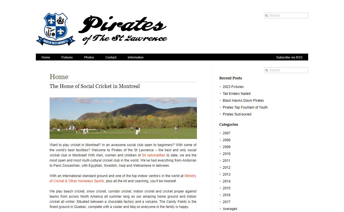:: Pirates of the St Lawrence Cricket Club