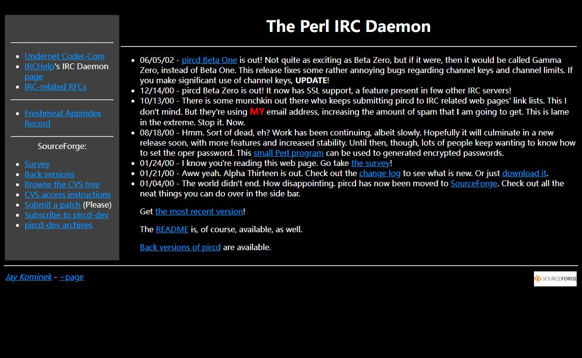 Perl IRC Daemon