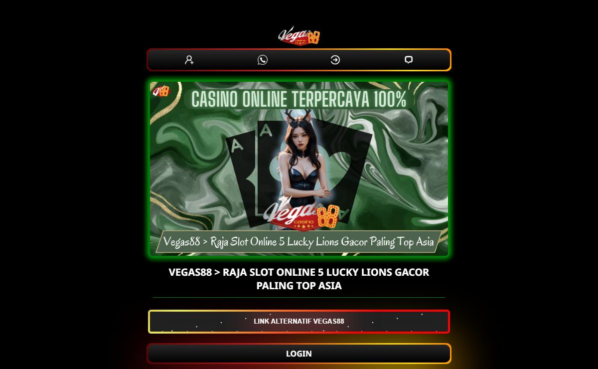 Vegas88 > Raja Slot Online 5 Lucky Lions Gacor Paling Top Asia
